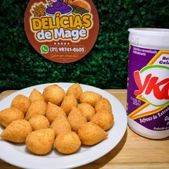 15 coxinhas de frango de 14 gramas + yko de 285 ml
