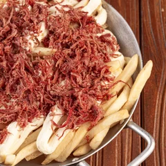 FRITAS SUPREMA (CARNE SECA E CREM CHESSE)