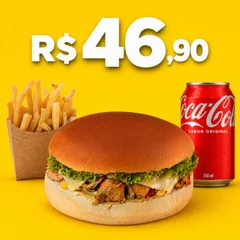 Combo Calotinha Frango + Fritas P Tradicional + Coca Cola Lata