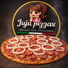 pizza grande de calabresa + pet + 1 pizza brotinho grátis ( doce ou salgada )