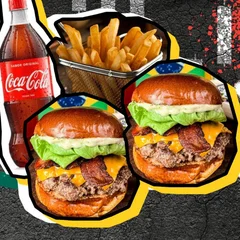 Combo 4 Burgers + Fritas G + Refri 2l