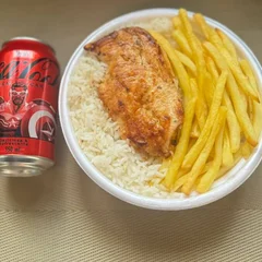 Frango Grelhado & Fritas + lata Coca Zero + R$ 14,99 leve outra marmitex