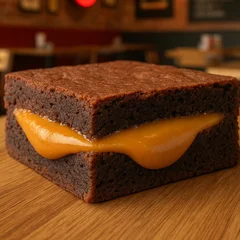 Divino Brownie Artesanal com Doce de Leite Argentino