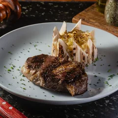 Ribeye | Arroz Cremoso de Palmito + Batata 