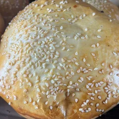 Salgado assado Hamburguer