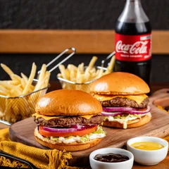 Burger Casal - 2x Salad + 2x Batata 130g + Refri 600ml