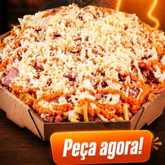 Batata Recheada de 35cm na caixa de pizza