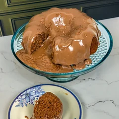 Bolo vulcão de chocolate