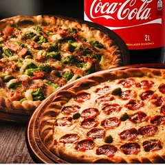 Combo 2 Pizza Gigante + Coca Cola 2 litros