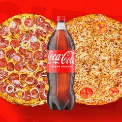 Combo 2 Pizzas Grandes + Coca-Cola