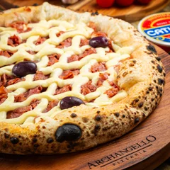 Pizza Grande Calabresa com Catupiry Original 