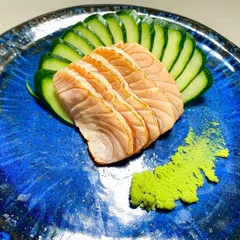 Sashimi salmao flambado - 5 unidades