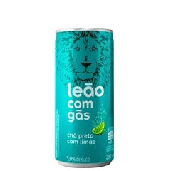 Chá Preto com Limão Ice Tea Leão com Gás Lata 290ml