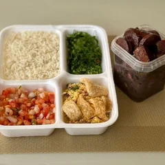 Feijoada peq. 500ml + R$ 14,99 leve outra marmitex