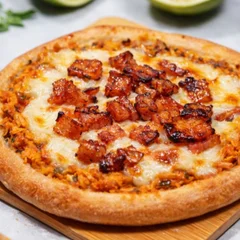 Frango, mussarela e bacon