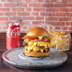 Big Daddy + Batata + Coca-cola (Double X Salada)