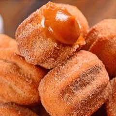 Porção minis churros sabor doce de leite 