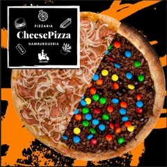 1 Pizza Pequena 25cm até 2 Sabores (Metade/Metade)- Salgadas ou Doces