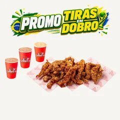 28 Tiras de frango + 3 Copão 200ml de molho