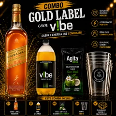 GOLD LABEL + 1 VIBE 2 LITROS + 5 GELO SABORES