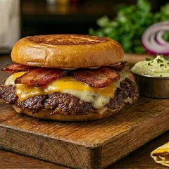 Prensei Smash Burger Artesanal | Queijo Duplo e Bacon