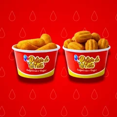 10 SALGADINHOS + 4 CHURROS + REFRI 200ML