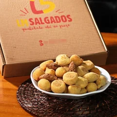 100 salgados fritos sortidos