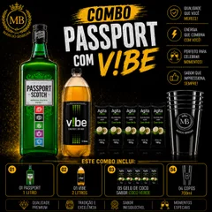 PASSPORT + 1 VIBE 2 LITROS + 5 GELO SABORES