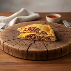 Pastel de Calabresa com Queijo