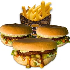 3 Xis Vegano + Fritas Grande