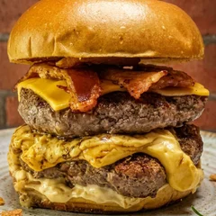 duplo burguer bacon