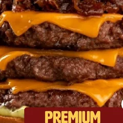 Combo Burger Triplo X + fritas + refrigerante