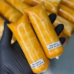 paçoca com  Doce de leite 