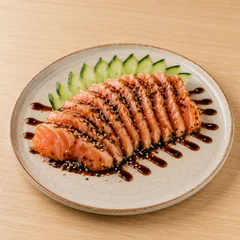  Sashimi salmão maçaricado - 12 und.