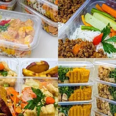 10 marmitas Low Carb, 100 grs de proteínas + legumes