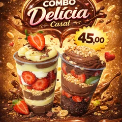 Combo Delícia casal - 2 copos da felicidade  300 ml.