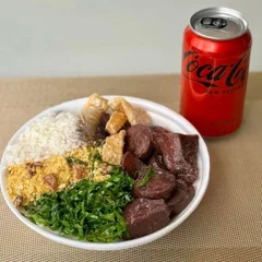 Feijoada Simples + lata Coca Zero + R$ 14,99 leve outra marmitex