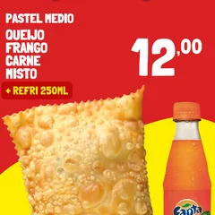 PASTEL + REFRIGERANTE DE 250ML