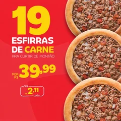 19 Esfirras de Carne 