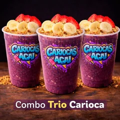 Combo Trio Carioca! 3 Açaí Carioca Classic (300ml) + 3 complementos grátis!