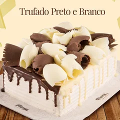 Bolo Trufado Preto e Branco