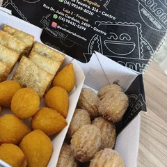 Combo do Bolonha M (20pastel carne + 20 coxinhas + 20 salsichas + 20 mini churros) + 1 guaraná 1 litro 