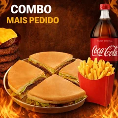 Combo Mais Pedido- Calota especial + Coca 1L + Fritas M