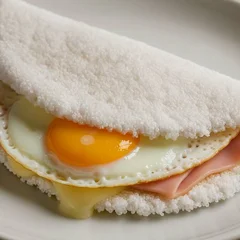 Tapioca de Queijo Presunto e Ovo