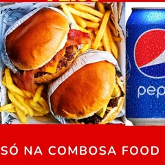 Combo duplo burguer testy Bacon + 2 batata+2 Pepsi lata