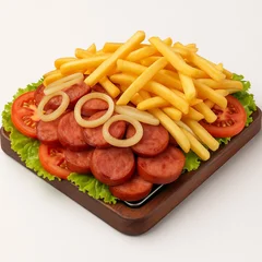 Calabresa na Chapa com Batata