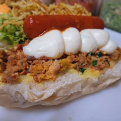 Hot Dog Pernil Com Queijo