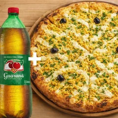 (COMBO) 1 PIZZA GRANDE FRANGO COM REQUEIJÃO + 1 GUARANA ANTARTICA 2 L 