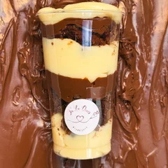 Copo da felicidade nutella