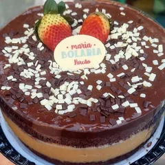 Torta Naked de chocolate